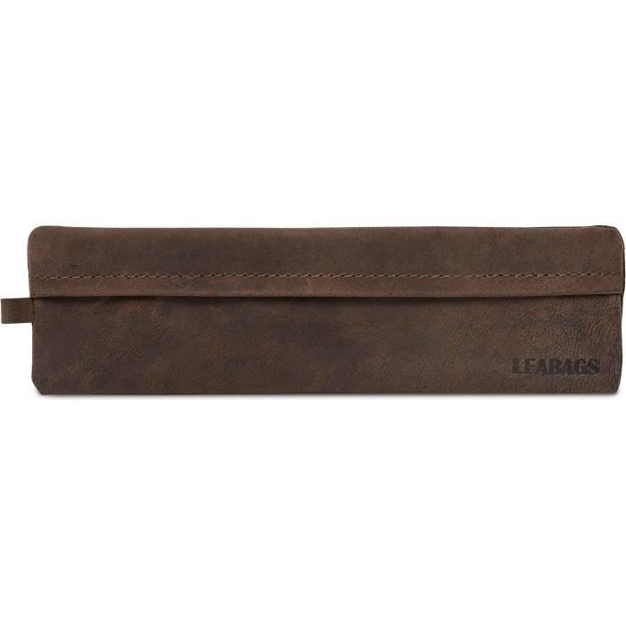 Trousse En Cuir Véritable I Trousse À Crayons Pour Le Travail L