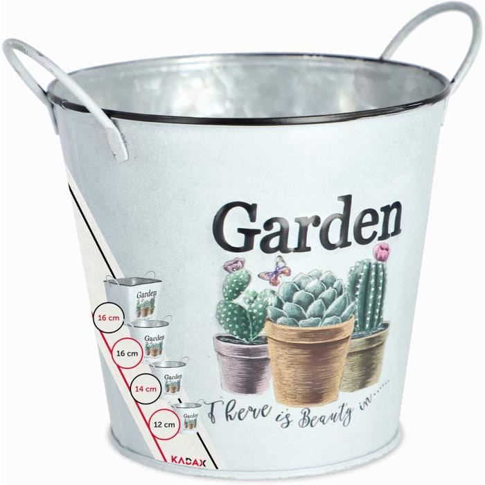 Mini Pot De Fleurs En Métal En Forme D'arrosoir Vintage – Décoration Maison Et Jardin (blanc) - 7