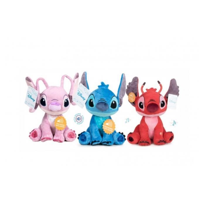 Peluche Stitch Angel Leroy Géant XXL - Lot de 3 Peluches 70 cm - Violet -  Pour Enfant - Licence Disney - Cdiscount Jeux - Jouets