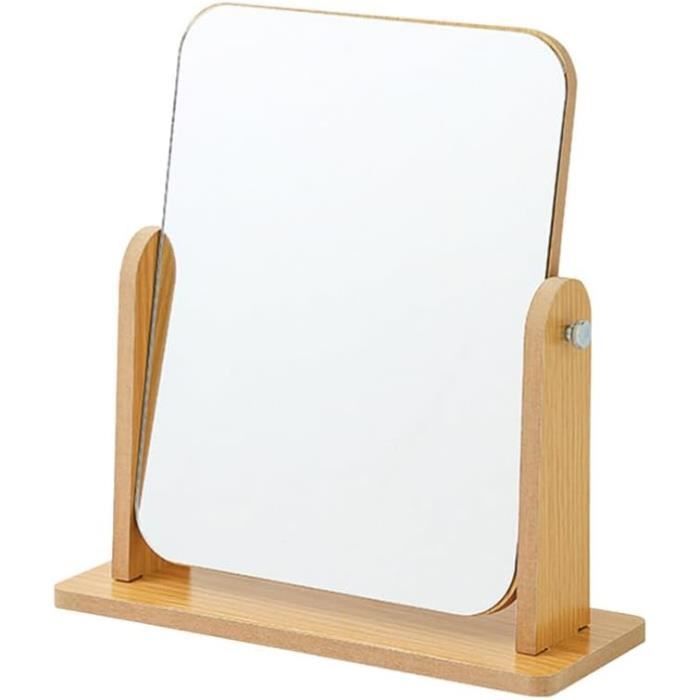 Miroir Sur Pied De Bureau – Petit Format, Support En Fer Doré, Pour Maquillage Ou Décoration - 10
