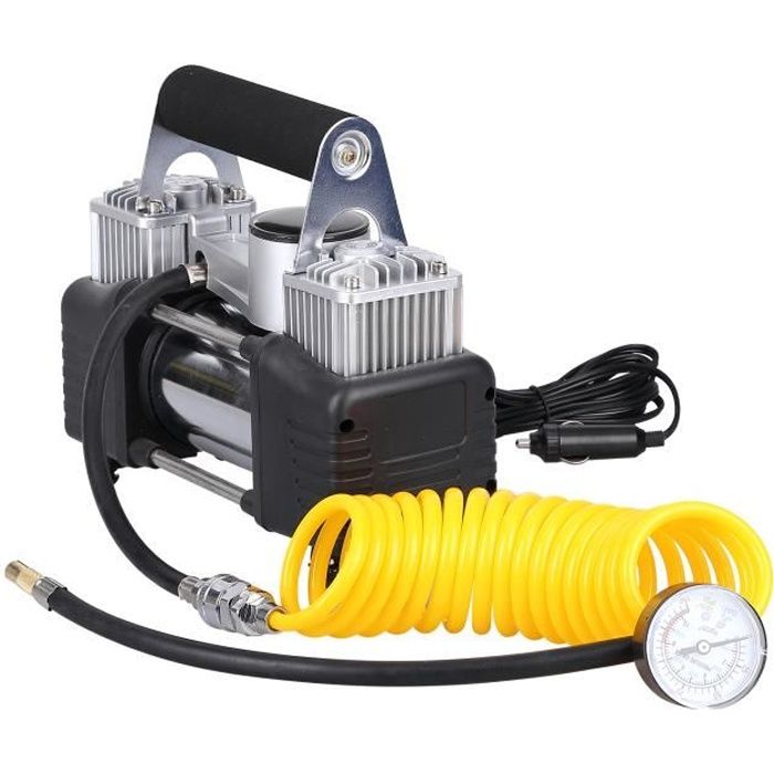 Etase Pneu NuméRique Gonfleur Compresseur dair Pompe ManomèTre Pression Connexion Rapide Accessoire Camion de Voiture Moto 