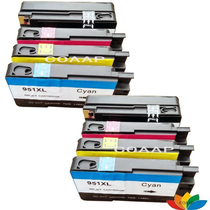 2 Set Cartouches D Encre Hp 950 951 Xl Compatibles Pour Hp950 Hp951 Hp Officejet Pro 8100 8600 8610 8615 8625 8640 8660 Imprimante Cdiscount Informatique