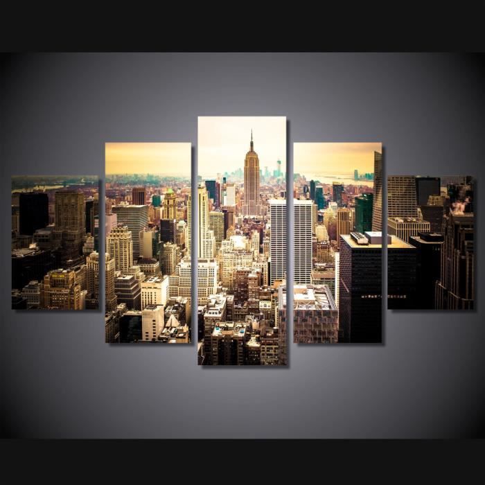 Mode Hd Imprime New York Ville Toile De Peinture Enfants Chambre