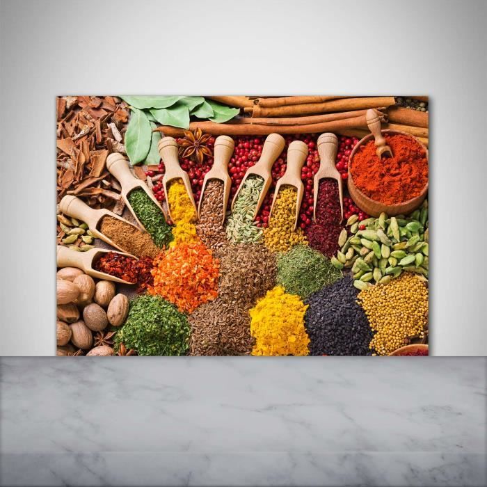 Tulup Crédence de Cuisine 100x70cm Dosseret en Verre Fond de hotte