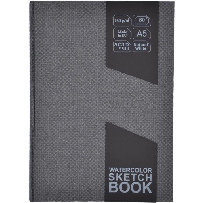 Cahier Gris SM-LT - 24,5x17,6cm - 18 Feuilles - Carnet De