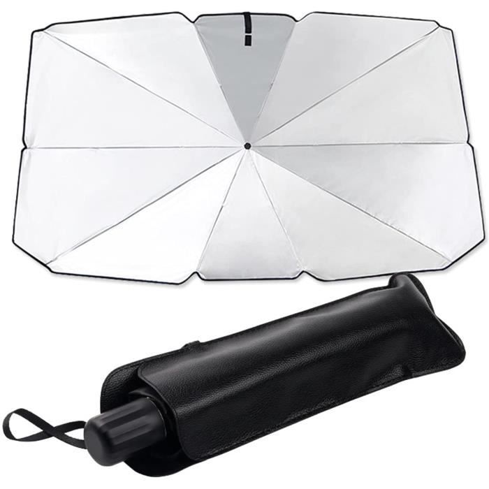 Parapluie de Voiture Pare-Soleil Protection Anti-UV pour Pare-Brise Taille  L (145 x 65 cm) - Cdiscount Auto