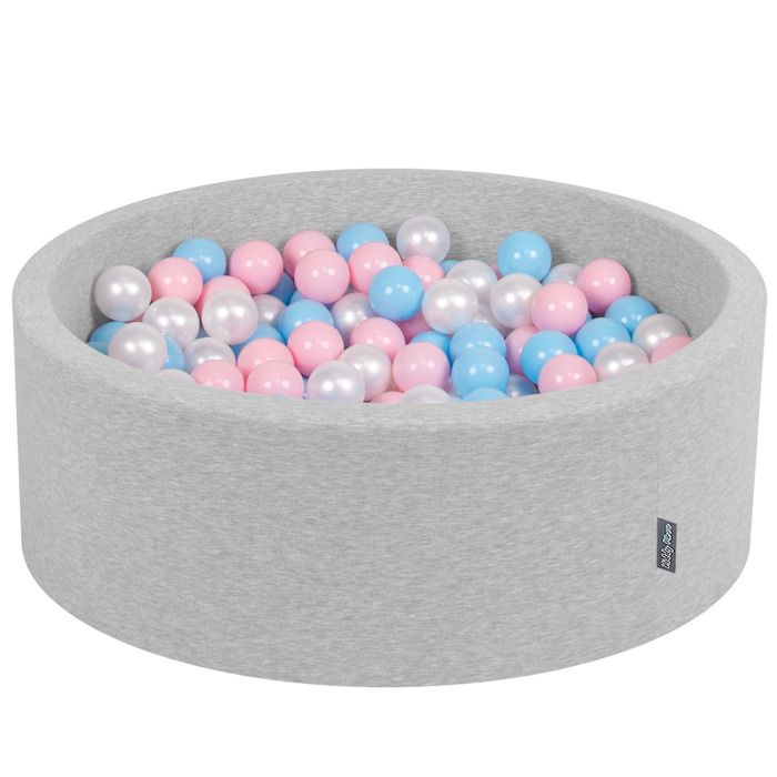 Kiddymoon 90x30cm 200 Balles 7cm Piscine A Balles Pour Bebe Rond Fabrique En Ue Gris Clair Baby Blue Rose Poudre Perle Achat Vente Piscine A Balles Cdiscount