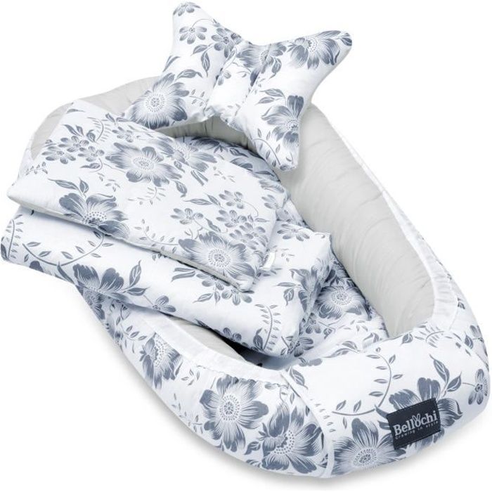 Bellochi Kit Nids Bebe 5 Pieces Reducteur De Lit Bebe Une Couverture De Bebe Cale Tete Bebe Un Oreiller Plat Moon Beery Cdiscount Puericulture Eveil Bebe