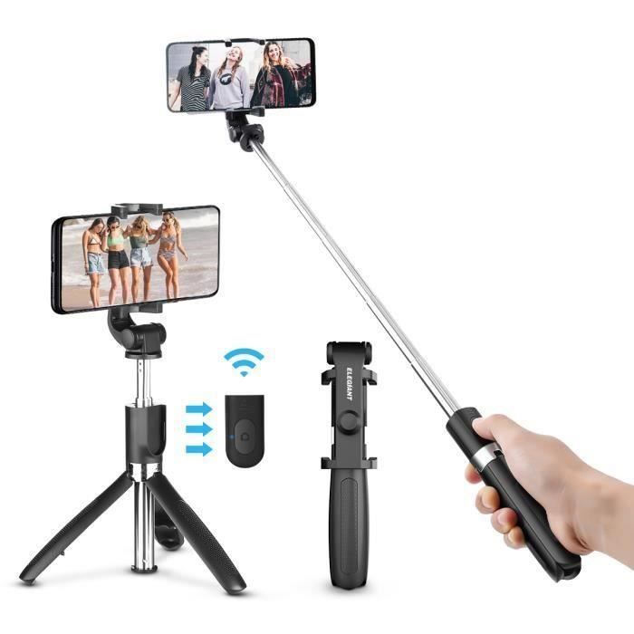 Support de Tr/épied Extensible Bluetooth Selfie Stick avec Support de T/él/éphone Selfie Stick avec T/él/écommande sans Fil Tr/épied T/él/éphone Selfie