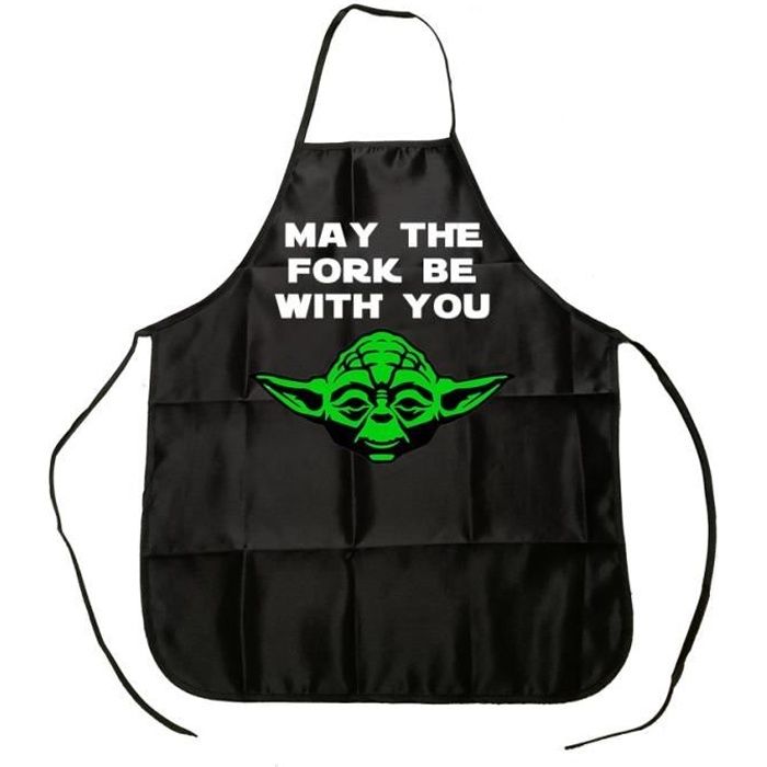 Tablier De Cuisine Pour Hommes Mai La Fourchette Avec Toi Yoda Star Wars Tablier Pour Femmes Tablier De Cuisine Accessoires De Achat Vente Tablier De Cuisine Cdiscount