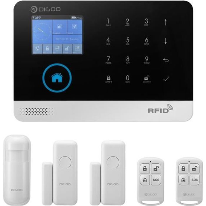 Digoo Dg Hosa Kit Alarme Maison Gsm Wifi App Controler Sans Fil