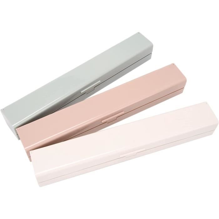 Distributeur Film Alimentaire Pratique - Boîte à Découper En Plastique Pour Cuisine, Rose/Bleu/Blanc