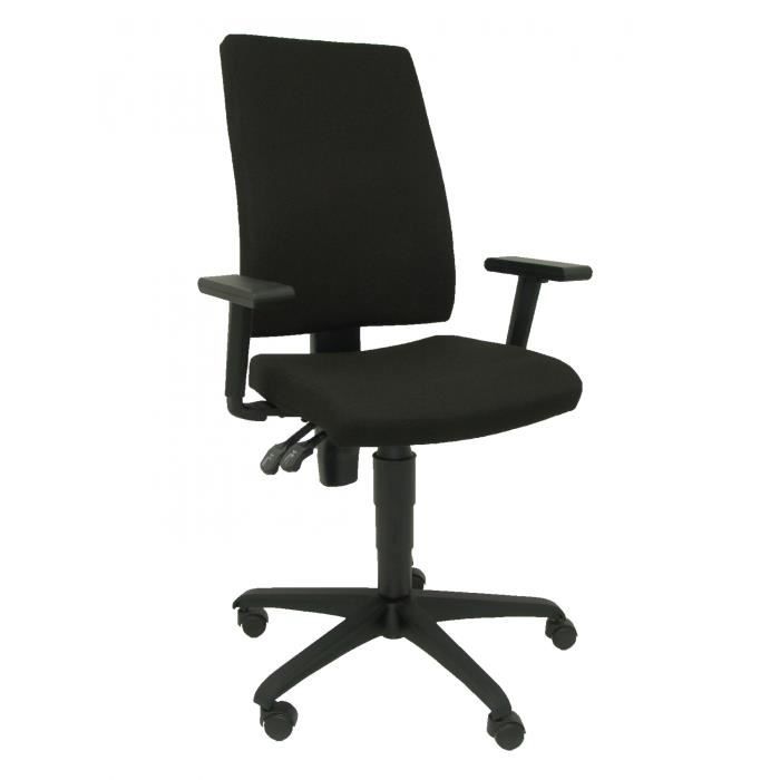 Siège de bureau ergonomique - PIQUERAS Y CRESPO - Lezuza - Noir - Tissu - Réglable en hauteur Siège de bureau ergonomique - PIQUERAS Y CRESPO - Lezuza - Noir - Tissu - Réglable en hauteur