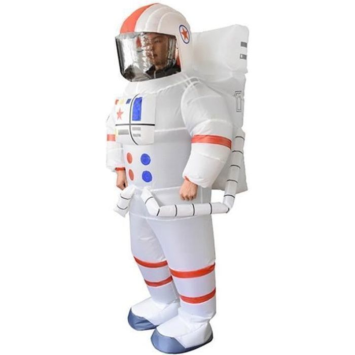 Costume dastronaute blanc gonflable vêtements dhalloween noël Cosplay tenue de fête combinaison pour adulte AGRAFE - Costume dastronaute blanc gonflable vêtements dhalloween noël Cosplay tenue de fête combinaison pour adulte AGRAFE -