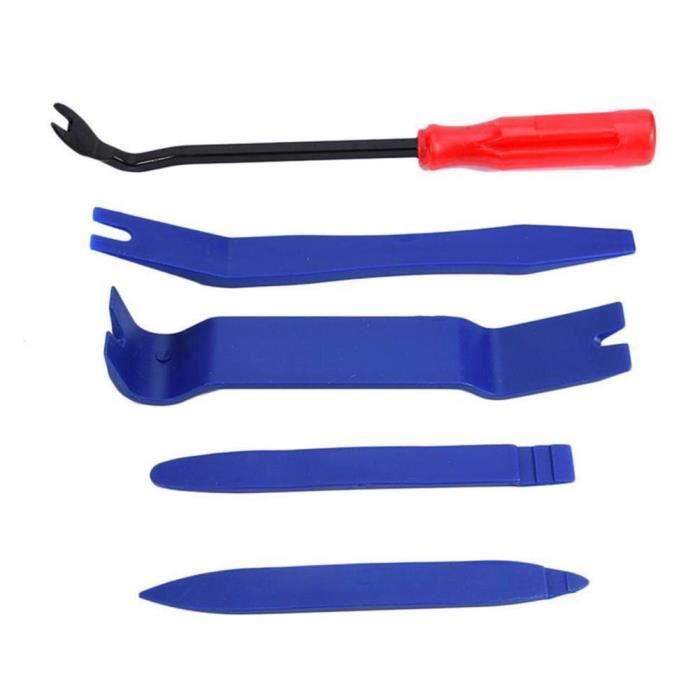NUZAMAS Lot De 5 Outils De Démontage De Garniture - Levier Plastique Pour Voiture, Kit Audio Et Intérieur Sans Rayures