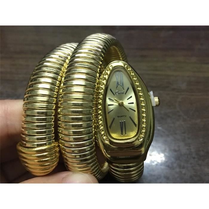 Montres Montre Bracelet Infinity serpent pour femmes en Vogue