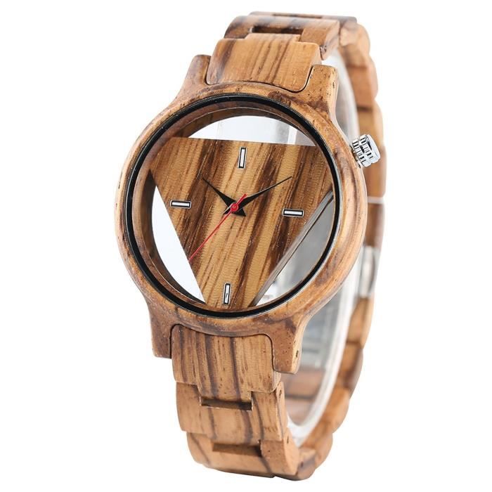 Montre connectée en clearance bois