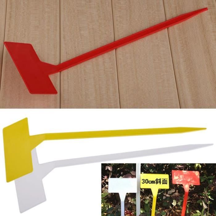 UPKOCH - Lot De 100 étiquettes De Jardin Imperméables - Marqueurs Plantes Avec Surface Inscriptible - 5 Couleurs - 4