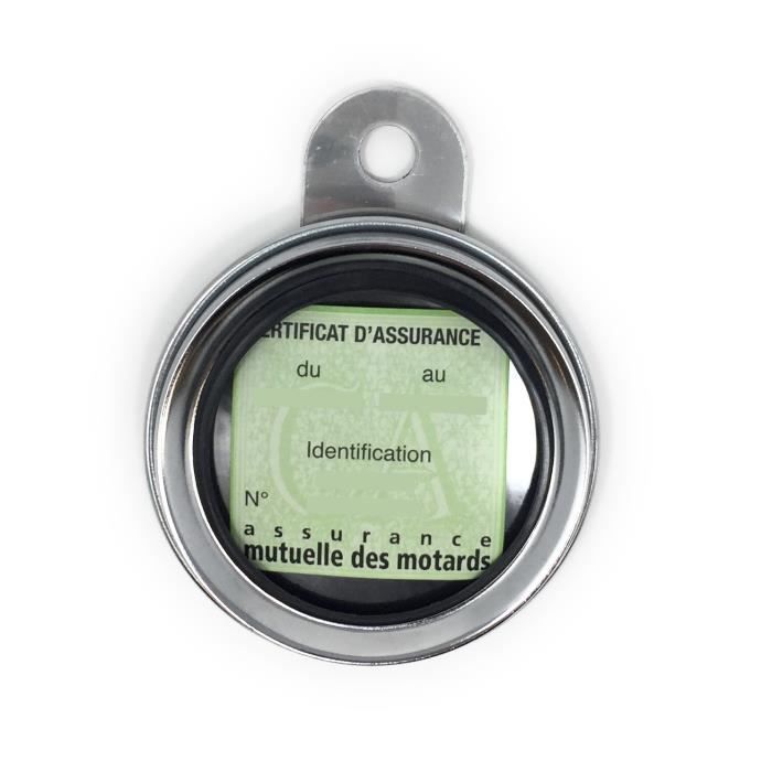 bihr porte vignette d assurance o88mm acier chrome universel cdiscount auto