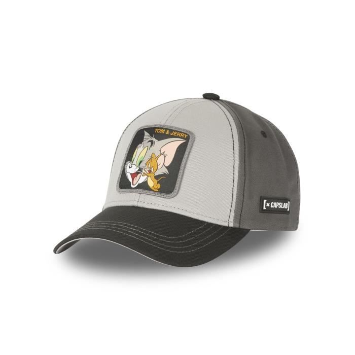 CAPSLAB Casquette Tom and Jerry Homme TU Gris