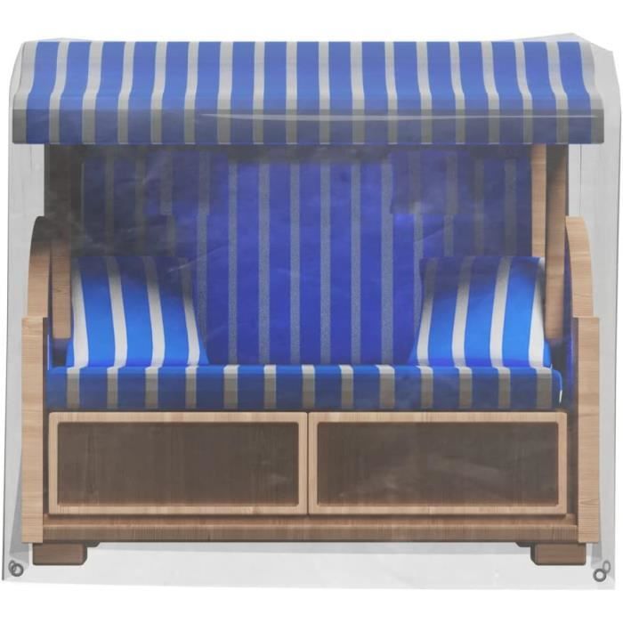 VERDOBA Housse Protection Fauteuil-Cabine Plage Hiver – Oxford 600D Imperméable, Fermeture YKK, 90x120x155 Cm, Résistante Tempêtes