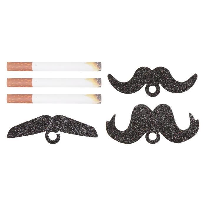 Moustache Autocollante Fausses Moustaches Adhésives Lot De 2