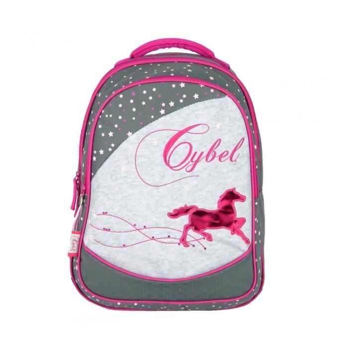 sac a dos 2 compartiments fille