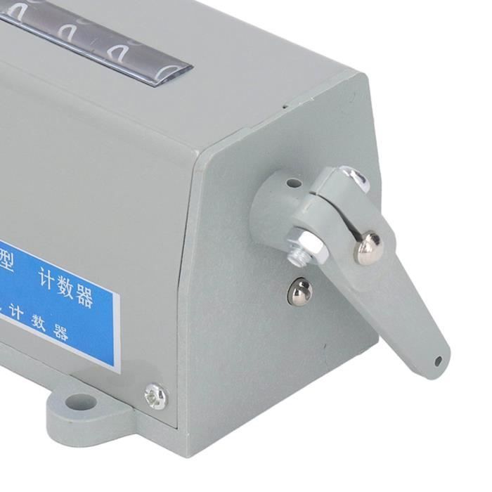Compteur Mécanique Manuel 6 Chiffres D94-S – 0-999999, Réinitialisable, Pour Machine, Poinçonnage, Imprimante, Tirage