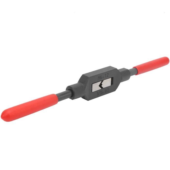 Kit 2 Clés à Tarauder En T Réglables - Pour Tarauds Métriques M3-M8 Et M5-M12 - Poignée Cliquet, Acier Allié - Idéal Bricolage, Mécanique