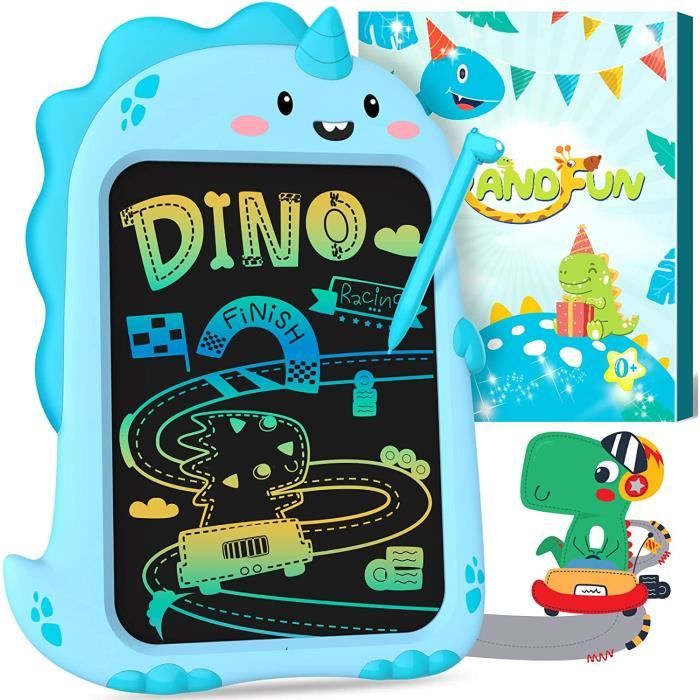 Tablette Dessin LCD 8,5" Dinosaure - Ardoise Magique Enfant 2-6 Ans - Cadeau Éducatif Et Ludique