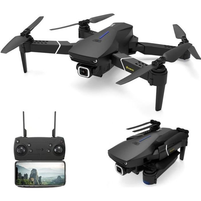 drone eachine e520s - caméra hd 720p - gps - wifi - 2 batteries - temps de vol 16mins - quadcopter pliable