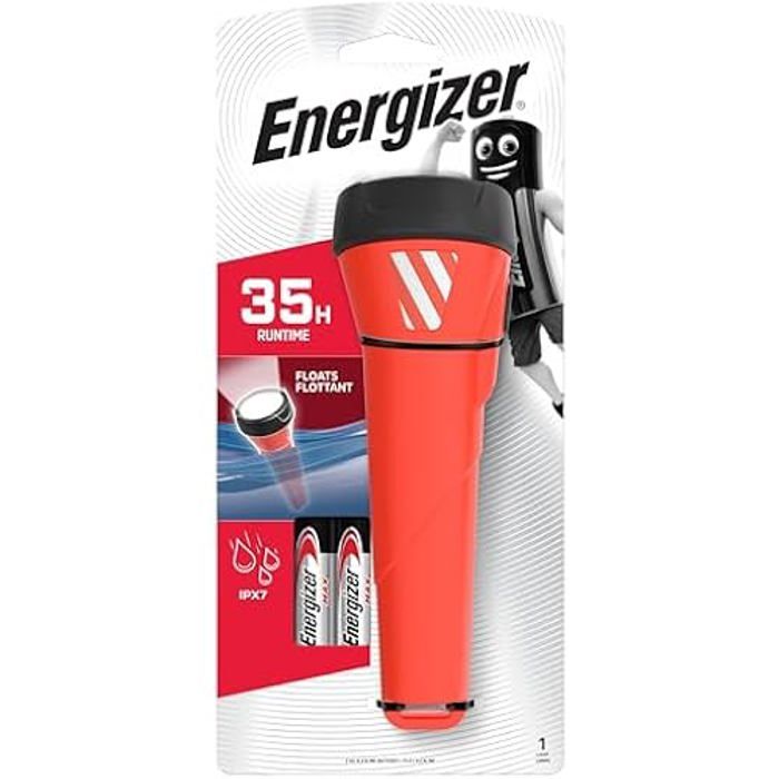 Lampe de poche torche - ENERGIZER - ENR FL WATERPROOF - 50 m de portée - 35 h d’autonomie - 55 lumens Lampe de poche torche - ENERGIZER - ENR FL WATERPROOF - 50 m de portée - 35 h d’autonomie - 55 lumens
