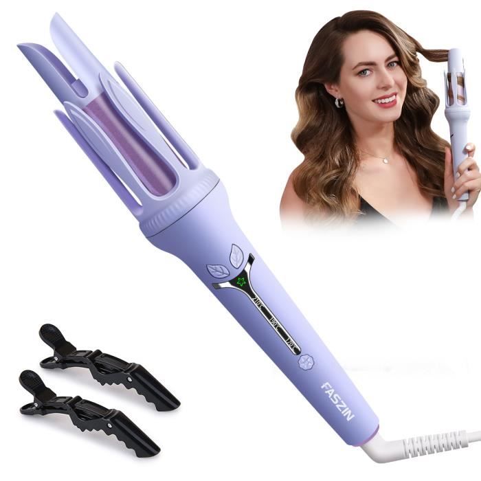 Boucleur à Cheveux Automatique Faszin Fer à boucler 32mm Boudin Boucle Cheveux Fer à Friser Avec Trois Réglages de Température