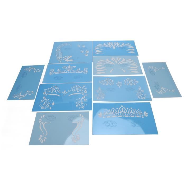 Aulufft 15 PCS 7,5 mil feuilles de pochoir vierges 12  x 12