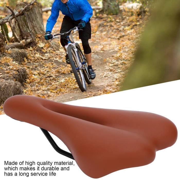 Selle Vélo Confort Universelle Noire – Similicuir, Occasion (bon état)