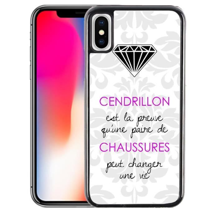 Coque Iphone Xr Citation Cendrillon Cdiscount Telephonie