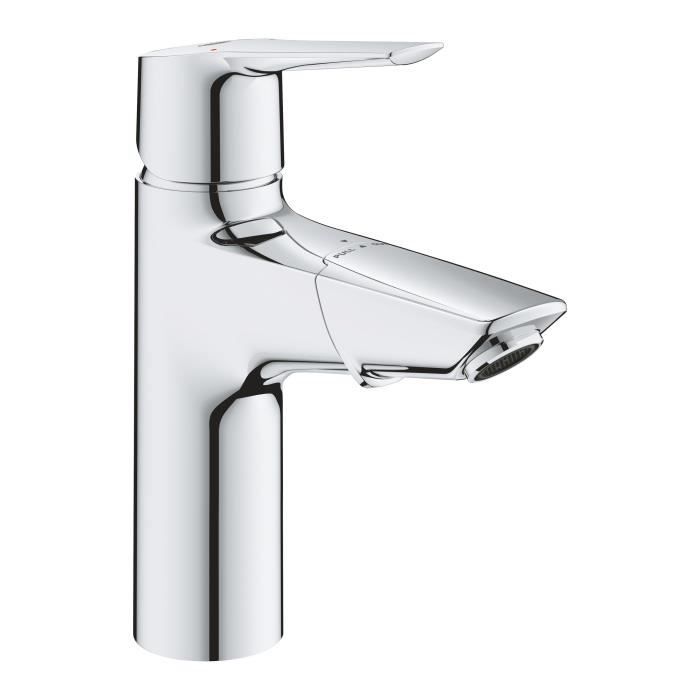 GROHE Robinet lavabo de salle de bains Start Classic, mitigeur avec tirette  de vidage, mousseur a économique d'eau, 23810000 