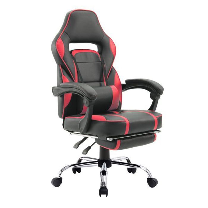 Fauteuil De Bureau Gamer Noir Et Rouge Link Achat Vente Siege Gaming Metal Soldes Sur Cdiscount Des Le 20 Janvier Cdiscount