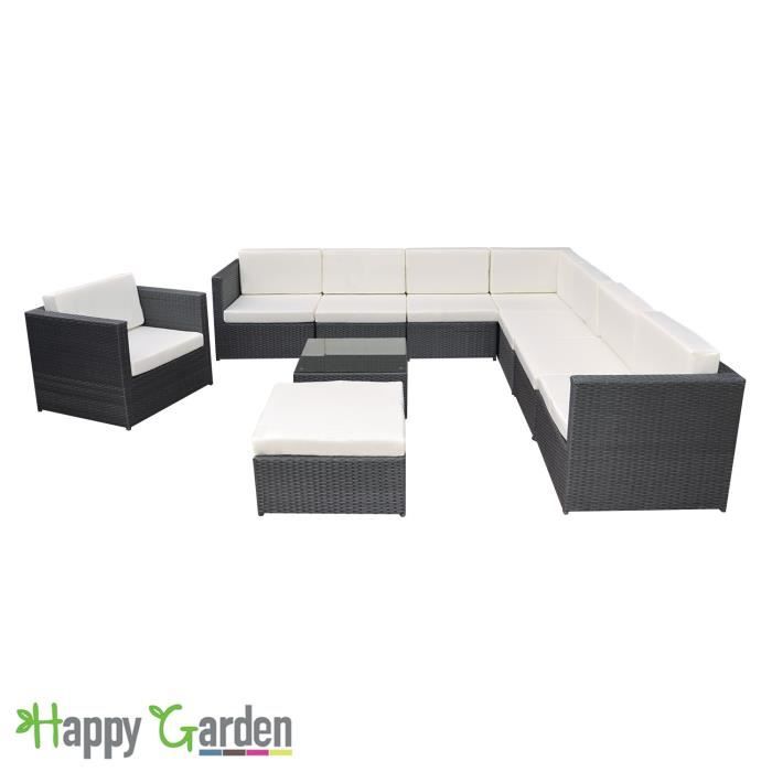 Salon De Jardin Porto Vecchio En Resine Tressee Gris 8 Pl