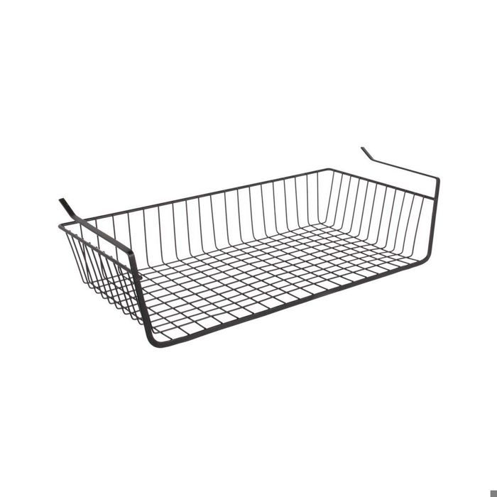Panier Suspendu En Metal Filaire Noir Longueur 56cm Noir Achat