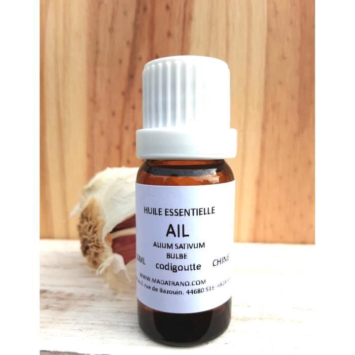 Huile Essentielle D'Ail Pure Et Naturelle - Flacon 100 Ml, Arôme Intense