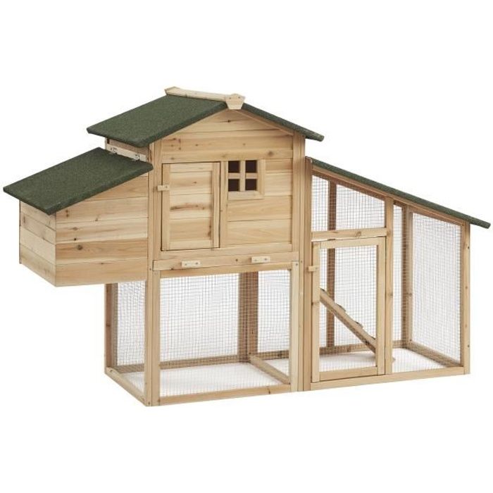 Meilleurs prix pour Rosalie Bois - Enclos poulailler 2 poules