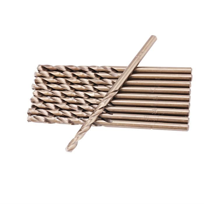 Set De 10 Forets Cobalt M35 HSS - Diamètre 5/16 Pouce, Longueur Jobber, Parfait Pour L'acier Inoxydable !