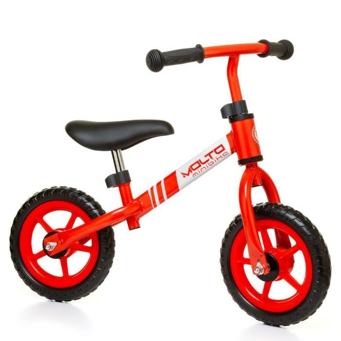GASLIKE Velo Sans Pédales Pour Enfants De 3 à 7 Ans, Draisienne 14 Pouces Avec Frein, Siège Réglable 39-50 Cm, Parfait Pour Les Cavaliers Débutants, Jouets De Sport Pour Garçons Et Filles,Noir