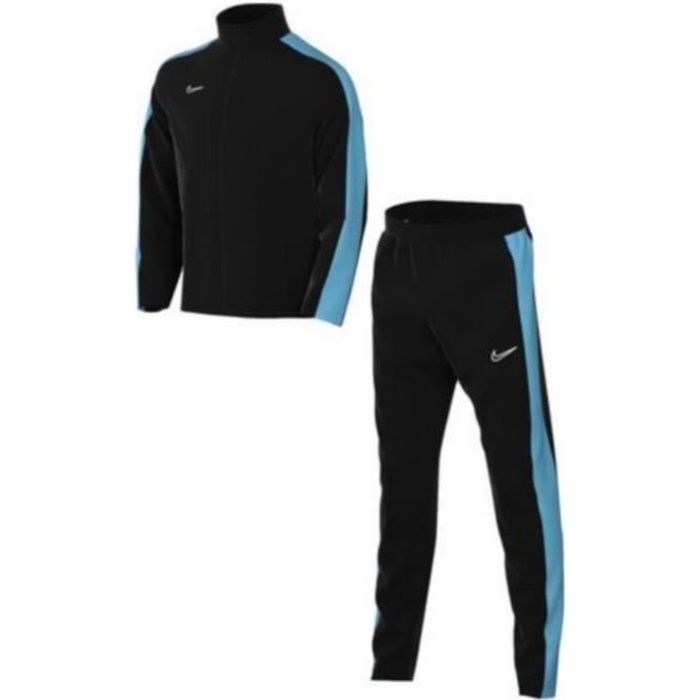 Survetement Homme Nike Dri-Fit Noir et Bleu - Football - Manches longues -  Respirant