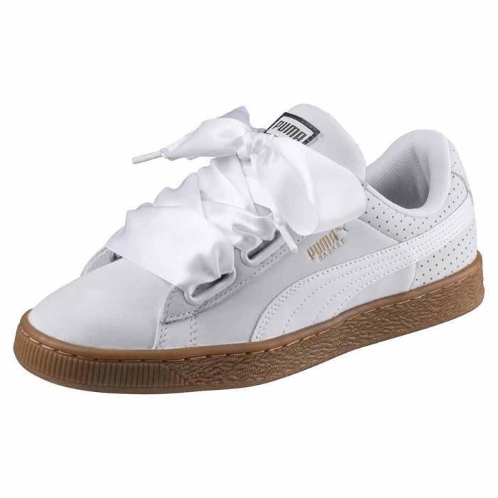 Lacet puma heart blanc sales