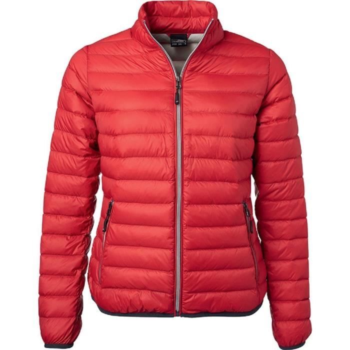 Doudoune duvet rouge femme cheap
