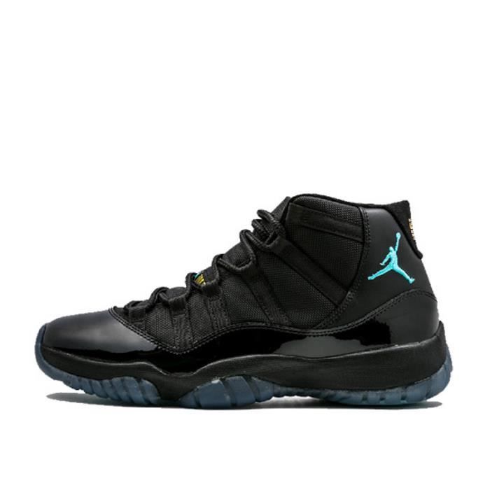 Basket Air Jordan 11 Retro Gamma Blue - Noir Noir - Cdiscount Chaussures