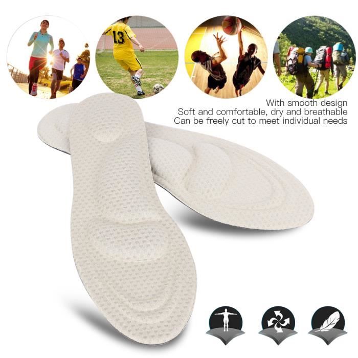 Semelles Orthopédiques En Silicone Pour Voûte Plantaire - Auto-adhésives, Taille Universelle - Pour Pieds Plats