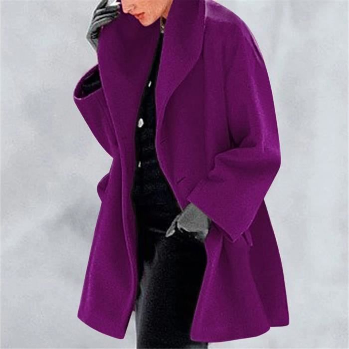 Manteau top mauve femme